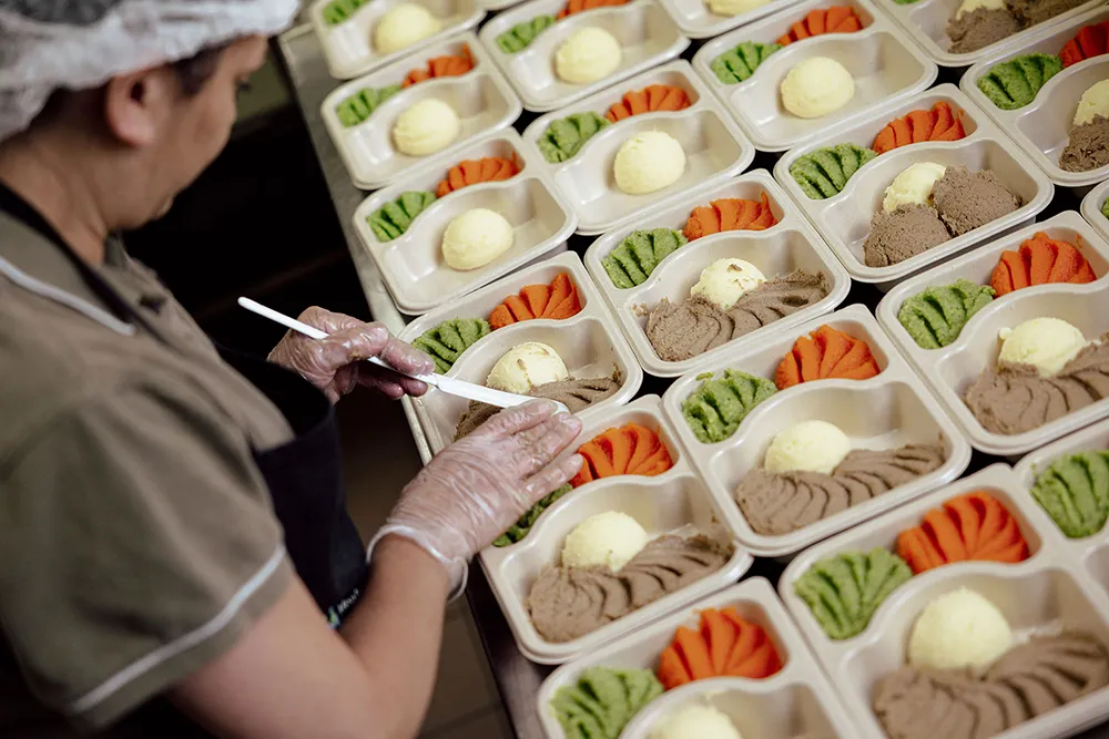 special dietary meals being prepared